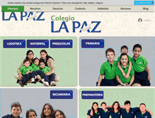 Tablet Screenshot of lapaz.edu.mx